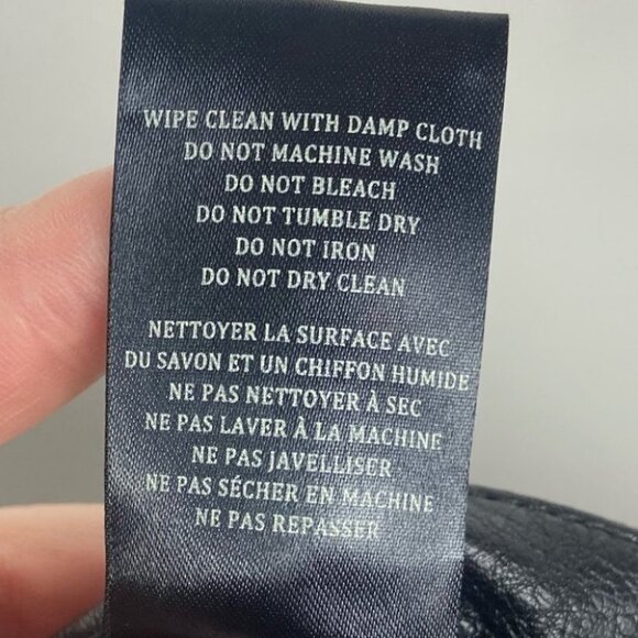 NWT Blank NYC Faux Leather Moto Zipper Mini Skirt Black Size 25 or XS Biker Boho - Picture 9 of 12